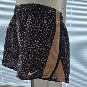 Nike Kids Black and Tan Patterned Shorts
